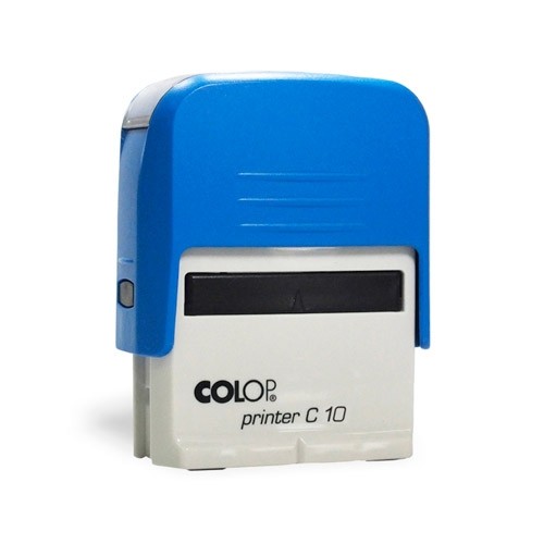 Carimbo Colop Printer 10 - Azul - 25x9mm