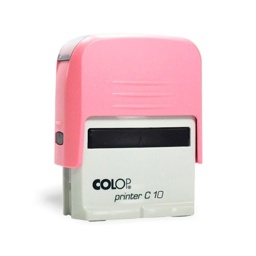 Carimbo Colop Printer 10 - Rosa Bebê - 25x9mm - 1
