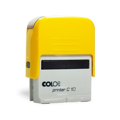 Carimbo Colop Printer 10 - Amarelo - 25x9mm
