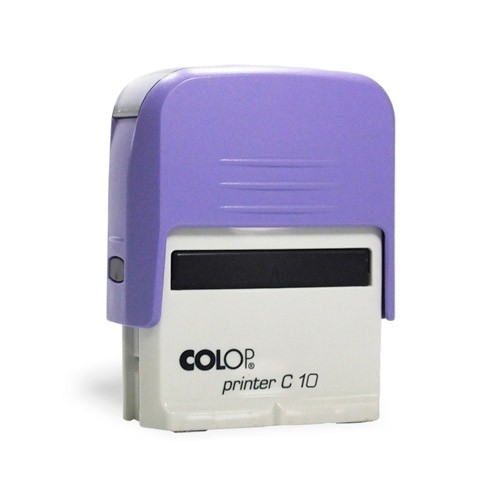 Carimbo Colop Printer 10 - Lilás - 25x9mm