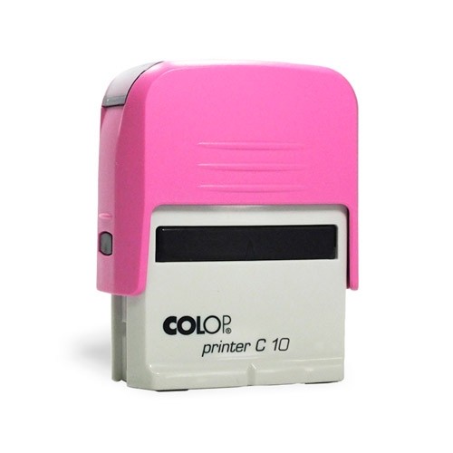 Carimbo Colop Printer 10 - Rosa - 25x9mm - 1