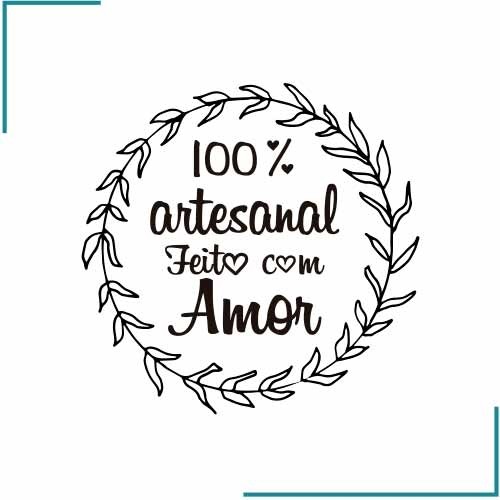 100% Artesanal feito com Amor