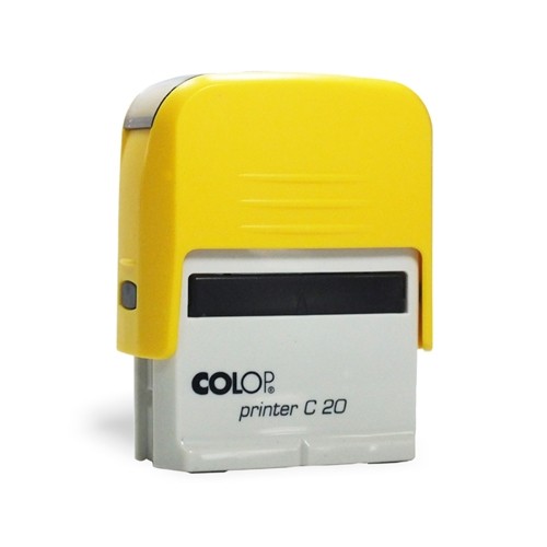 Carimbo Automático Colop Printer 20 - Amarelo - 1
