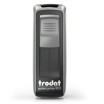 Carimbo de Bolso Trodat Pocket 9511 Prata