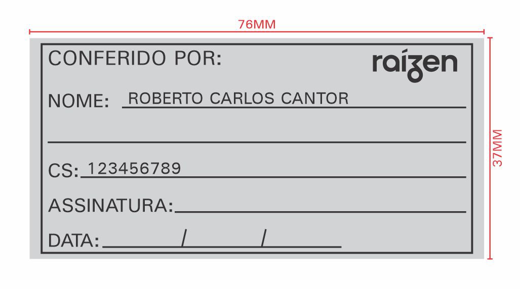 Printer C-60 (76 x 37 mm.)