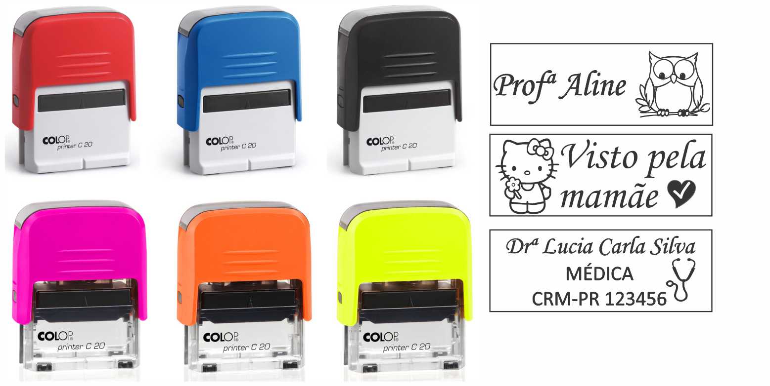 Printer C-20 Preto 38 x 14 mm. - 10